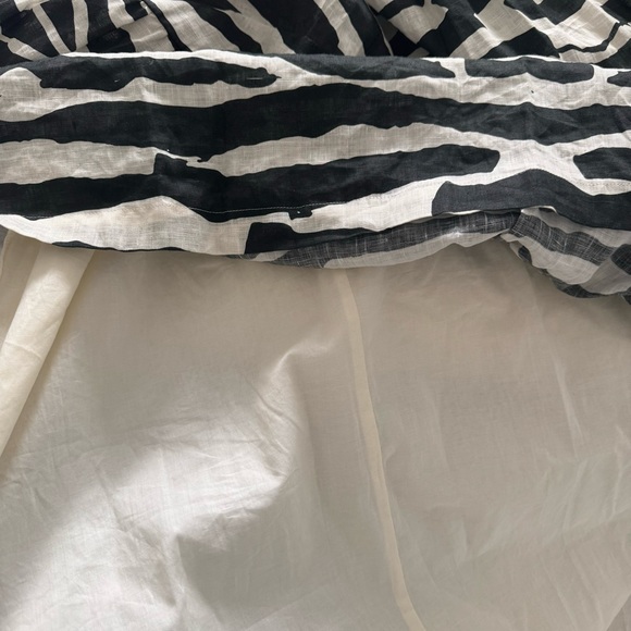 Anthropologie L Hope For Flowers Modern Zebra Print Linen Maxi Dress NWT organic - Picture 9 of 14